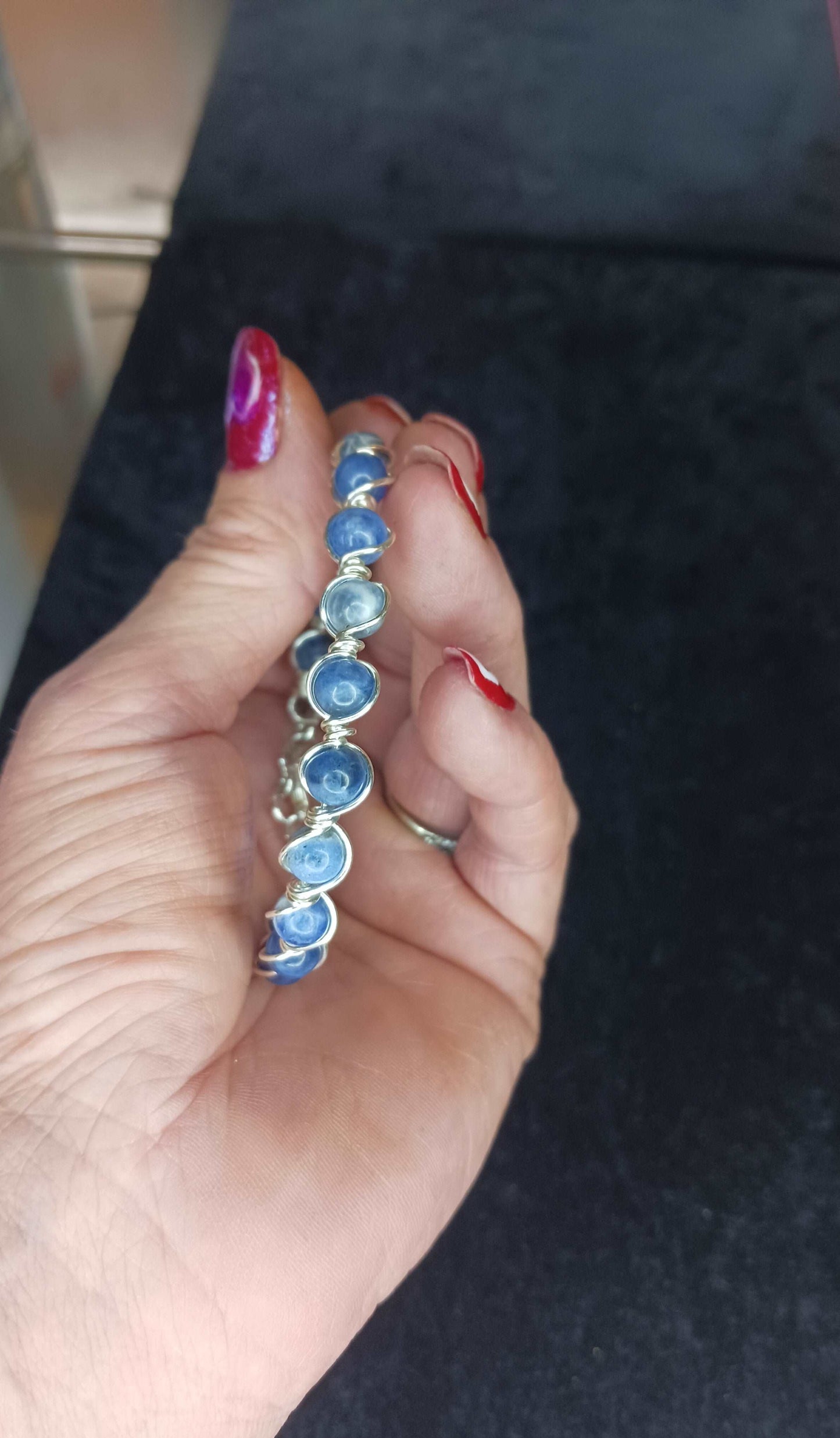 Delicate Dream-Blue Quartz & Silver